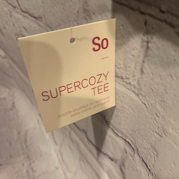 So Juniors Cozy Long Sleeve Knit Top light blue size large - Picture 4 of 5